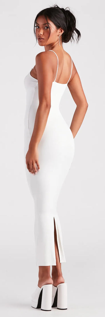 Looking Sensational Smooth Knit Maxi Dress