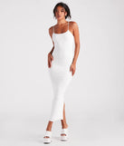 Looking Sensational Smooth Knit Maxi Dress