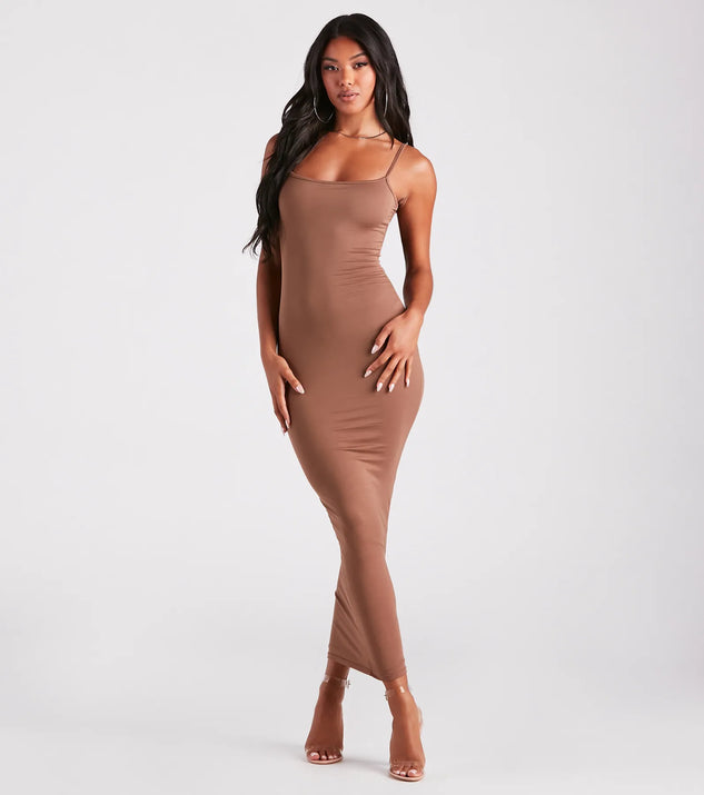 In Plain Sight Smooth Knit Maxi Dress | Windsor In Plain Sight Smooth Knit Maxi Dress | Windsor
