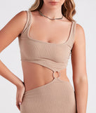 Sultry Mood Cutout Bodycon Midi Dress