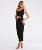 Casual Style Icon Cutout Bodycon Midi Dress