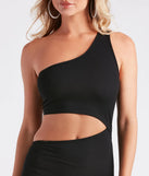 Casual Style Icon Cutout Bodycon Midi Dress