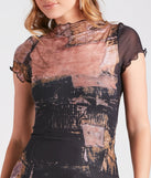 Make a statement in the Unique Feels Abstract Print Mock Neck Maxi Dress, a brown bodycon dresses that blends unique design details with a tight silhouette for a head-turning holiday or New Year's eve dress.