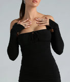 Whether you're headed to brunch or running errands, the Make It Sexy Off-The-Shoulder Mini Dress in black delivers effortless style in a breathable, go-to casual dress.