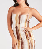 Leave An Impression Abstract Midi Dress