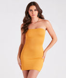Casually Effortless Smooth Knit Bodycon Mini Dress