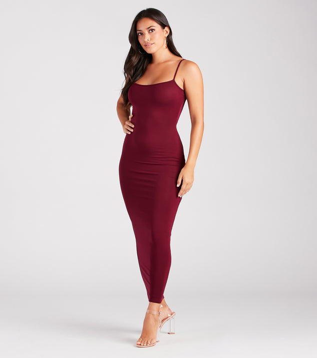 In Plain Sight Smooth Knit Maxi Dress | Windsor