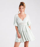 Stylish Sway Ruffled Tiered Short Dress