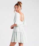 Stylish Sway Ruffled Tiered Short Dress