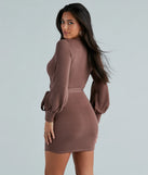 Stroll Along Surplice Tie Waist Mini Dress
