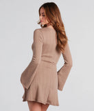 Timeless Classic Cable Knit A-Line Dress