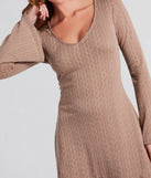 Timeless Classic Cable Knit A-Line Dress