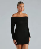 Essential Chic Off-The-Shoulder Mini Dress