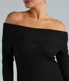 Essential Chic Off-The-Shoulder Mini Dress