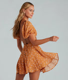 Picking Daisies Chiffon Strappy Skater Dress