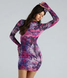 The Artsy Play Abstract Mock Neck Mini Dress is a mini dress that will make a statement with its short hemline and on-trend details to have you ready for any event!