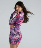 The Artsy Play Abstract Mock Neck Mini Dress is a casual dress for more than special occasions with a fitted or flowy silhouette and accents in the most recent trends!
