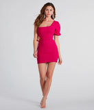 In The Cut One Shoulder Cutout Mini Dress