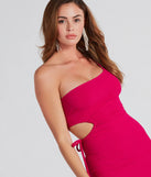 In The Cut One Shoulder Cutout Mini Dress
