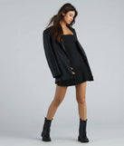 Preppy Posh Strapless A-Line Pleated Mini Dress