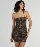 Floral Mindset Lace Up Mini Dress