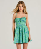 The Think About Me Lace-Up Floral Skater Dress is a mini dress that will make a statement with its short hemline and on-trend details to have you ready for any event!