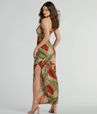 The Vacay Vibes High Slit Tropical Knit Maxi Dress is a casual dress for more than special occasions with a fitted or flowy silhouette and accents in the most recent trends!