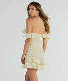 The Best Spot To Be Off-The-Shoulder Polka Dot Mini Dress is a casual dress for more than special occasions with a fitted or flowy silhouette and accents in the most recent trends!