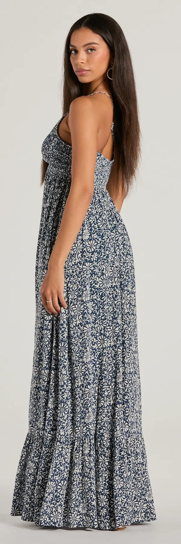 Stroll The Beach V-Neck Floral Paisley Maxi Dress | Windsor Stroll The Beach V-Neck Floral Paisley Maxi Dress | Windsor