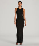 The stunning Laid Back Fave Crew Neck Tank Maxi Dress provides a chic silhouette and party-ready details that make it a standout black dress for cocktail events, New Year's Eve parties, or as a winter wedding guest look.