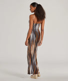 Whether you're headed to brunch or running errands, the Beauty On Vacay Cutout Abstract Maxi Dress in gray delivers effortless style in a breathable, go-to casual dress.