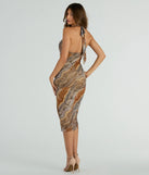 The Natural Sweetheart Halter Marble Print Midi Dress is a casual dress for more than special occasions with a fitted or flowy silhouette and accents in the most recent trends!