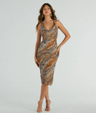 The Natural Sweetheart Halter Marble Print Midi Dress is a casual dress for more than special occasions with a fitted or flowy silhouette and accents in the most recent trends!