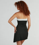The Arrived In Style Strapless Knit Mini Dress is a casual dress for more than special occasions with a fitted or flowy silhouette and accents in the most recent trends!