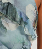 Always Eye-Catching Halter Ruffle Chiffon Mini Dress