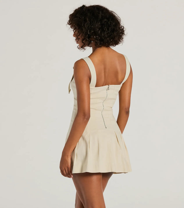 ★送料・関税込★OPEN YY★BELTED PLEATED MINI DRESS★ Red Floral Georgette Belted Pleated Mini Dress | Karen Millen