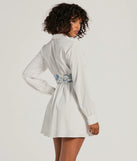 Revamp your 2025 wardrobe with this chic addition, the Delightful View Collared Scenic Waist Skater Dress in white, perfect for elevating your style in the new year.