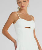 The midi dress length on the Sensational Delight Sweetheart Cutout Midi Dress provides an elevated silhouette perfect for any party, occasion, or everyday styling.