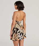The Strolls In The Sand V-Neck Tropical Skater Mini Dress is a casual dress for more than special occasions with a fitted or flowy silhouette and accents in the most recent trends!
