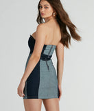 Crushing On You Strapless Denim Corset Mini Dress