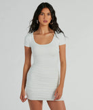 The Everyday Style Short Sleeve Ruched Mini Dress is a casual dress for more than special occasions with a fitted or flowy silhouette and accents in the most recent trends!