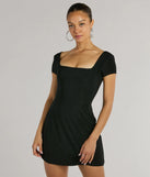 The Must-Have Tie Back A-Line Mini Dress is a mini dress that will make a statement with its short hemline and on-trend details to have you ready for any event!