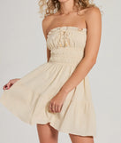 The True Devotion Strapless Ruffle Skater Mini Dress is a mini dress that will make a statement with its short hemline and on-trend details to have you ready for any event!