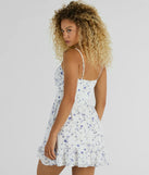 Bon Voyage Sweetheart Floral Chiffon Skater Dress