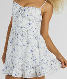 Bon Voyage Sweetheart Floral Chiffon Skater Dress