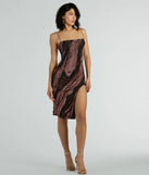 The Abstract Beauty Printed Slit Midi Dress is a casual dress for more than special occasions with a fitted or flowy silhouette and accents in the most recent trends!