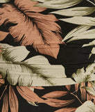 Follow The Sun Lace-Up Tropical Midi Dress
