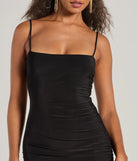 Make a bold statement in the Truly Chic High Slit Bodycon Midi Dress in black, the perfect spring dress for weddings, cocktail hours, nights out, and/or seasonal celebrations.