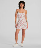 Summer Loving Halter Strappy Floral Mini Dress, a trendy ivory mini dress featuring modern details and a fresh seasonal hue, perfect for creating chic 2025 looks.