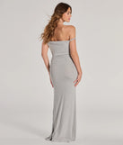 Make a bold statement in the Casual Chic Ruched Ribbed Knit Maxi Dress in gray, the perfect spring dress for weddings, cocktail hours, nights out, and/or seasonal celebrations.